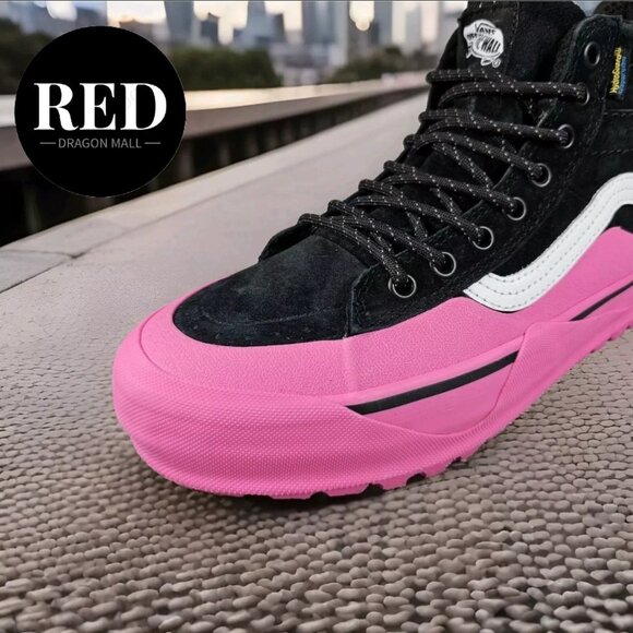 VANS SK8 Hi Dip MTE-2 Hiking Boots Shoes Pink Black Suede - Women's Size 8 - Picture 15 of 16